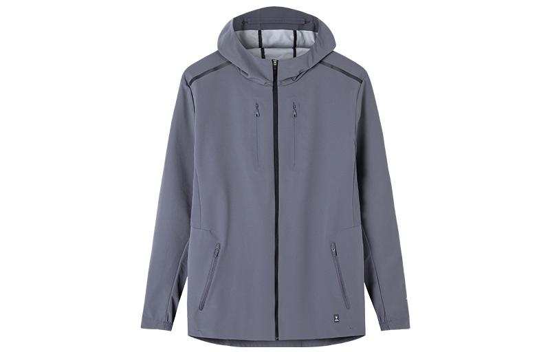 Anta Running Collection Breathable Windbreaker Jacket Men's Gray