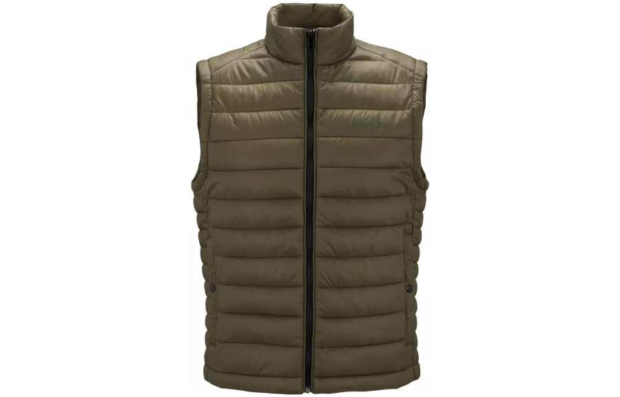 HUGO BOSS logo-print quilted gilet