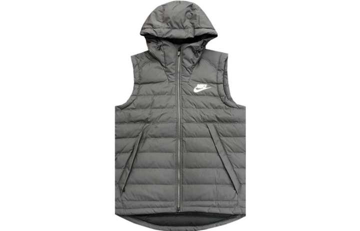 Nike Nike Vests Men's Gray Hooded Non Detachable Moderate Other