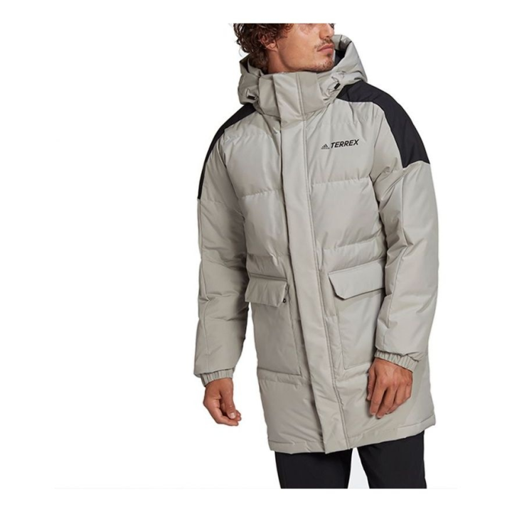 Adidas Adidas Down Jackets Unisex Gray Hooded Thickened Other