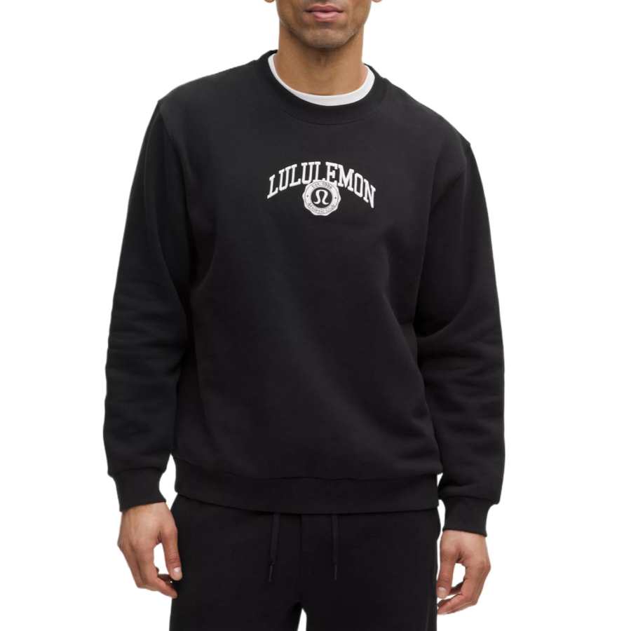 Lululemon Lululemon Steady State Crew Collegiate Sweatshirt Men's Black