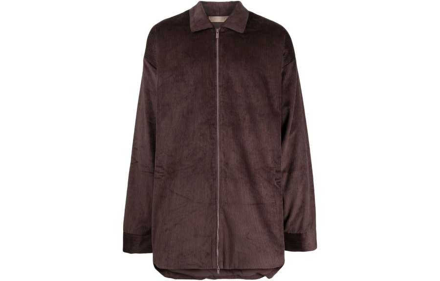 Fear Of God Essentials corduroy zip-up shirt jacket