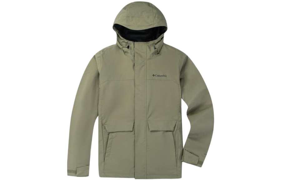 Columbia Waterproof And Warm Windbreaker Jacket Unisex Army Green