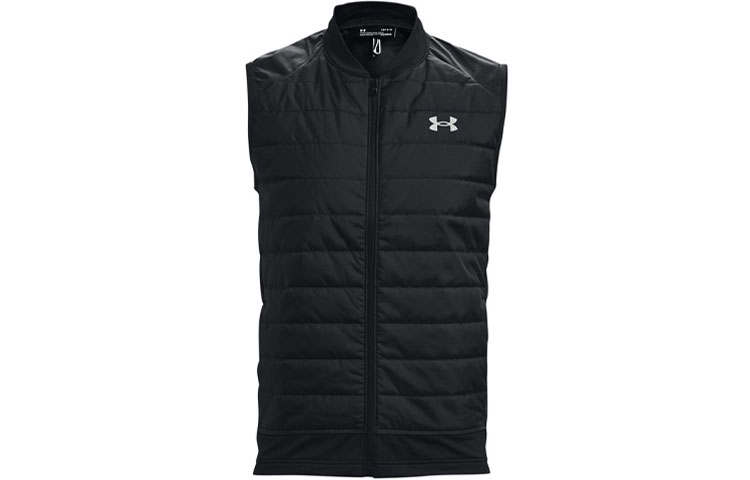 Under Armour Vests Men's Black Stand Collar Thickened And Fleece Lined Other