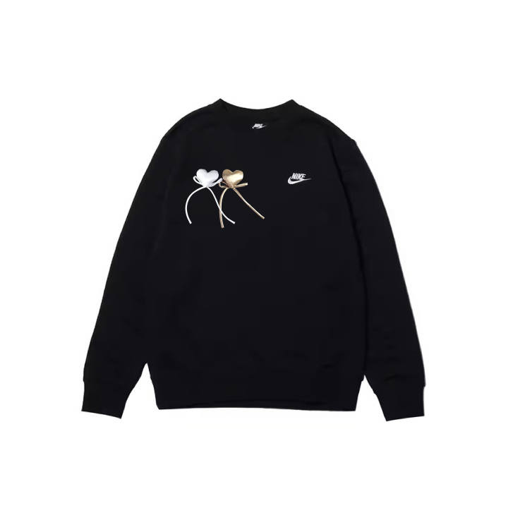 Nike Nike Sweatshirts Men's Black Crew Neck Moderate Regular