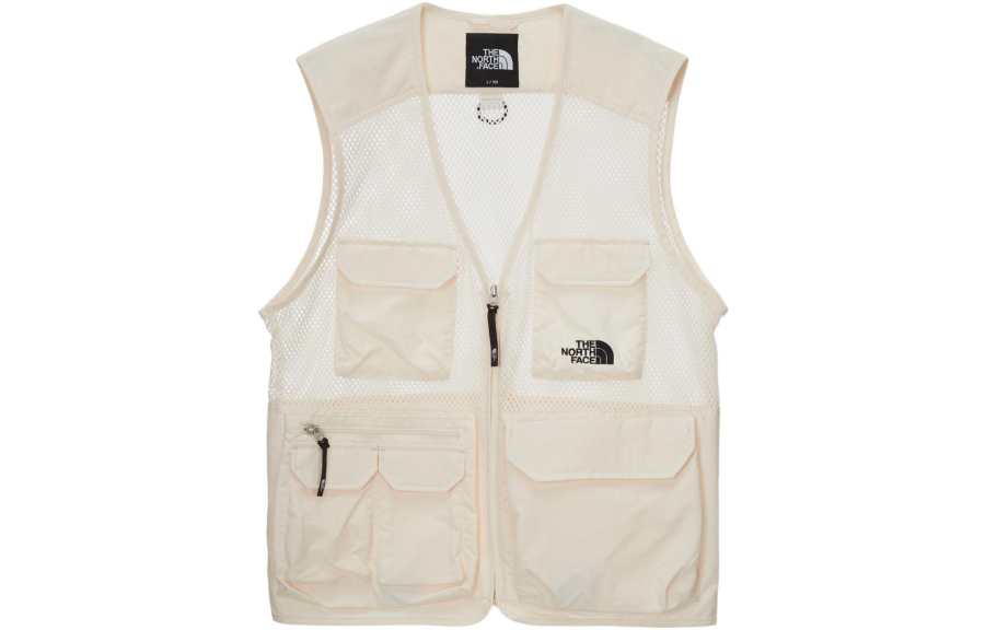 THE NORTH FACE Vests Men's Cream V Neck Moderate Other