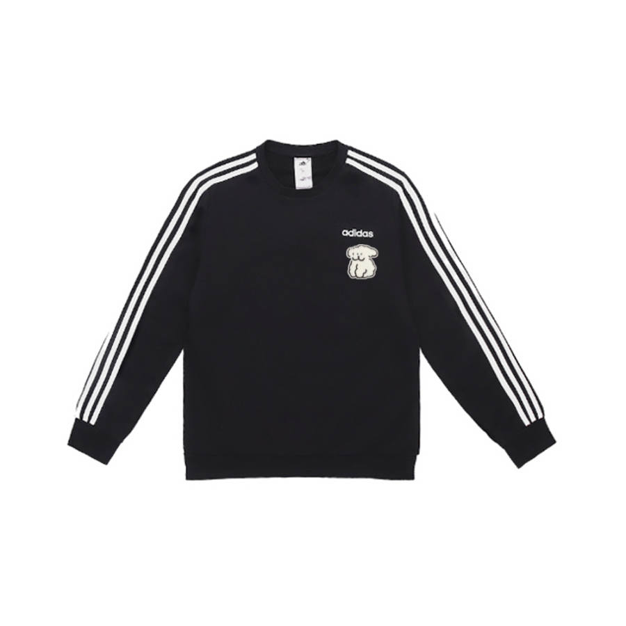 Adidas Adidas Sweatshirts Unisex Black Crew Neck Moderate Regular