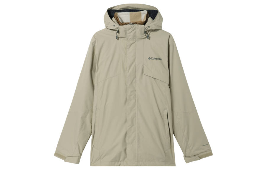Columbia Outdoor Hiking Waterproof, Windproof, Lightweight Windbreaker Jacket Unisex Ecru