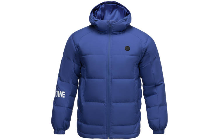 Li-Ning Li Ning Down Jackets Men's Blue Hooded Moderate Other