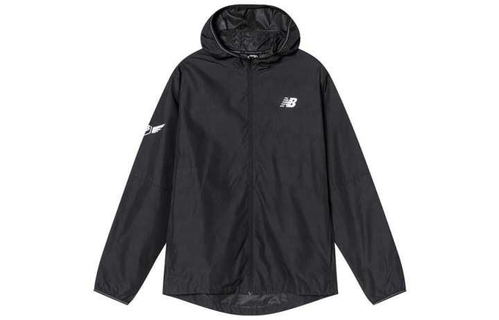 New Balance New Balance Jackets Men's Black Hooded Moderate Other