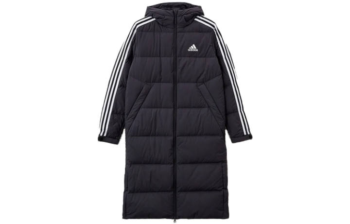 Adidas Adidas Hooded Down Jacket International Version, Winter Unisex Black