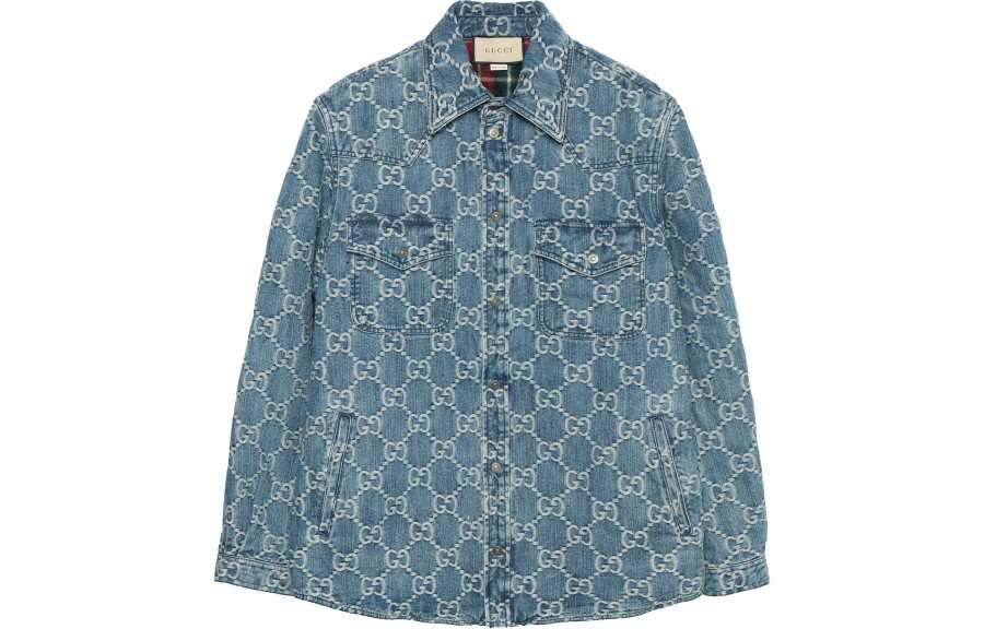GUCCI 【Previous Season】GG jacquard denim jacket