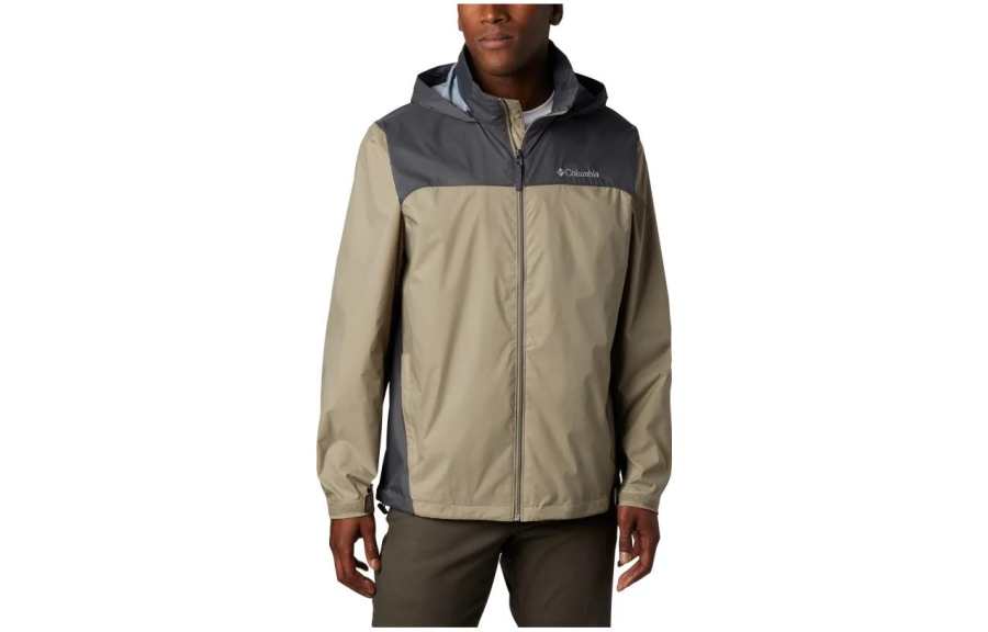 Columbia Jackets Men's Beige Brown Hooded Non Detachable Moderate Other