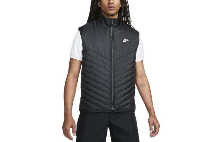 Nike Nike Vests Men's Black Stand Collar Moderate Workwear