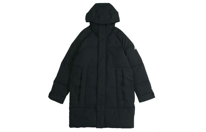 Adidas Adidas Down Jackets Men's Black Hooded Thickened Quilted Down Jacket