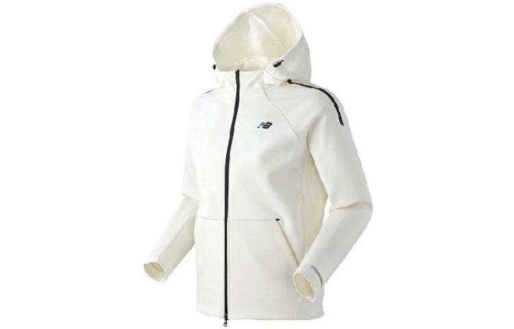 New Balance New Balance Jackets Men's Ivory White Hooded Moderate Other