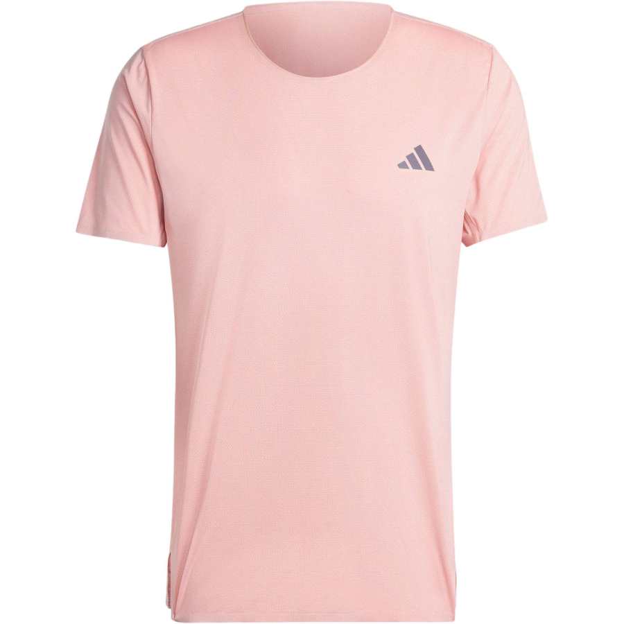 Adidas Adidas T Shirts Men's Pink Crew Neck Moderate Straight Fit