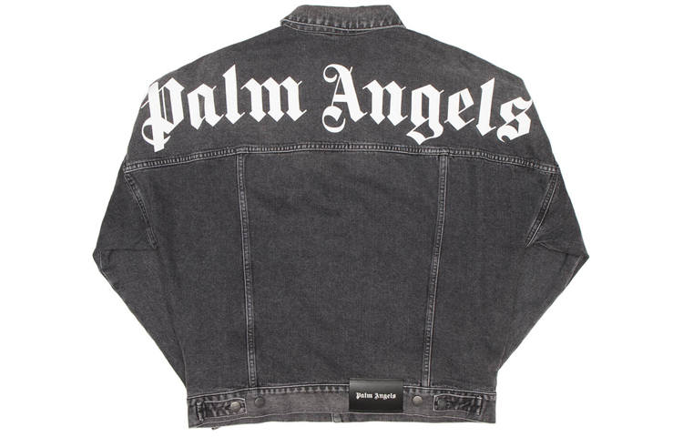Palm Angels logo-print denim jacket