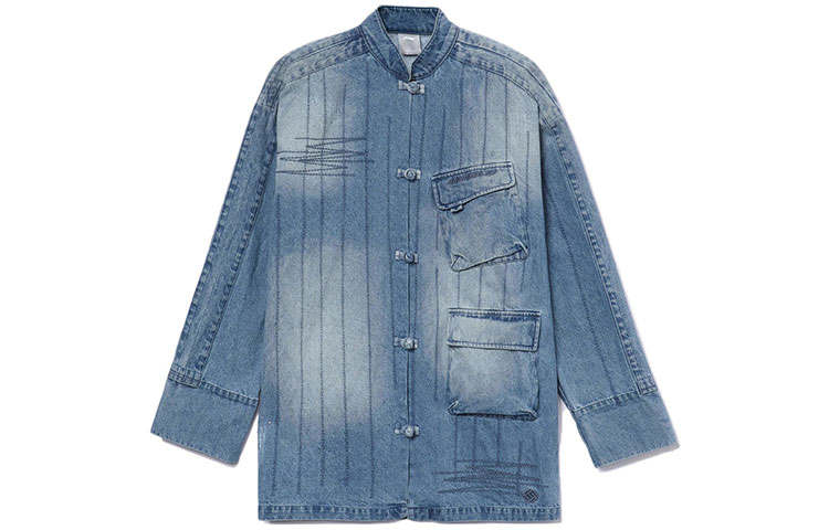 Li-Ning Li Ning CF Tracing Denim Jacket Men's Blue