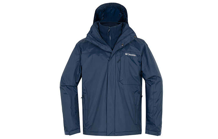 Columbia Waterproof, Windproof, Lightweight Windbreaker Jacket Men's Navy Blue