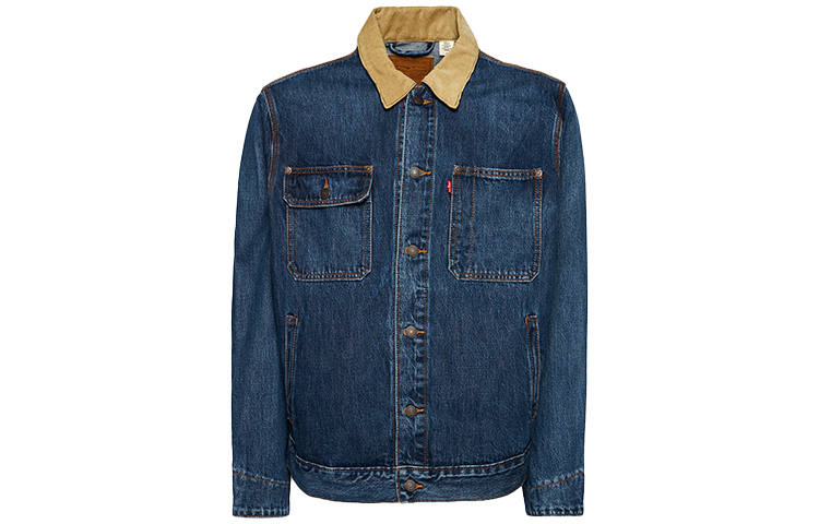 Levis Levis Casual Denim Jacket Men's Marine Blue
