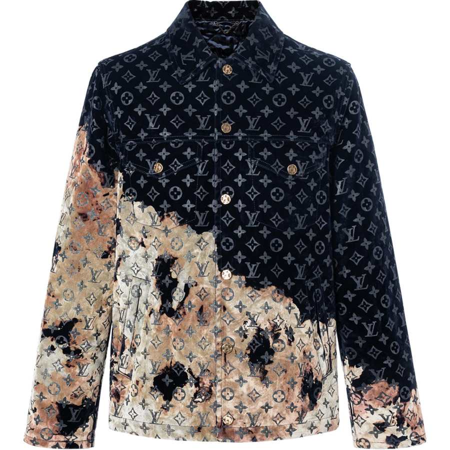 LOUIS VUITTON LOUIS VUITTON Monogram Bleached Denim Jacket