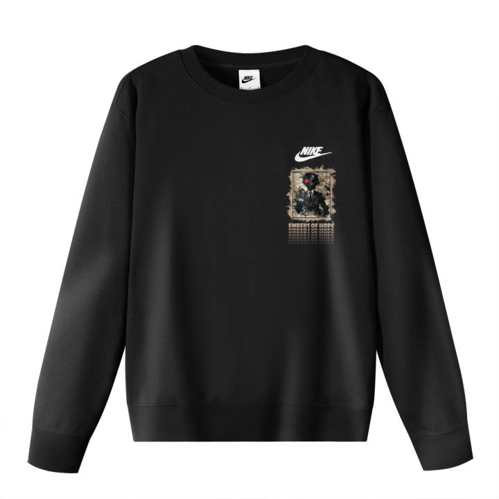Nike Nike Sweatshirts Unisex Black Crew Neck Moderate Regular