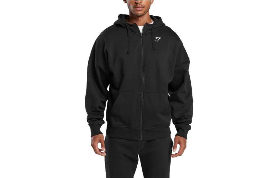 GYMSHARK CREST Jackets & Coats Men's Black