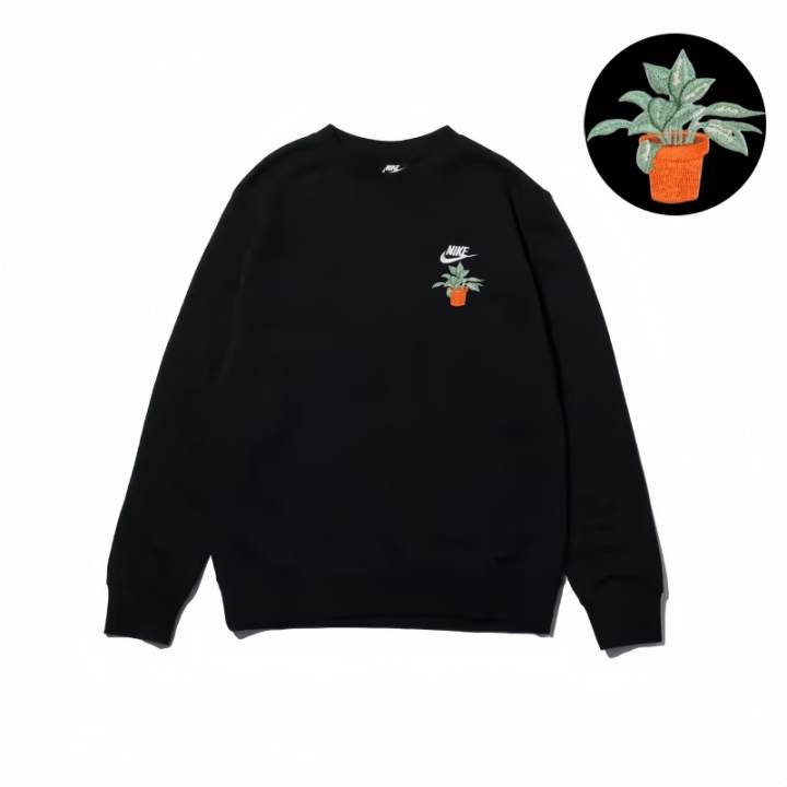 Nike Nike Sweatshirts Unisex Black Crew Neck Moderate Regular