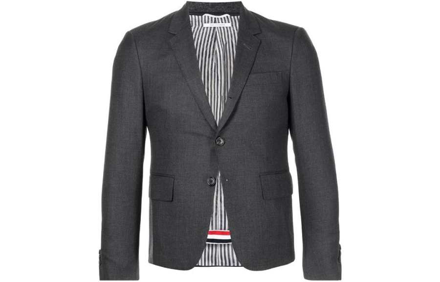 THOM BROWNE Thom Browne Super 120s single-breasted blazer