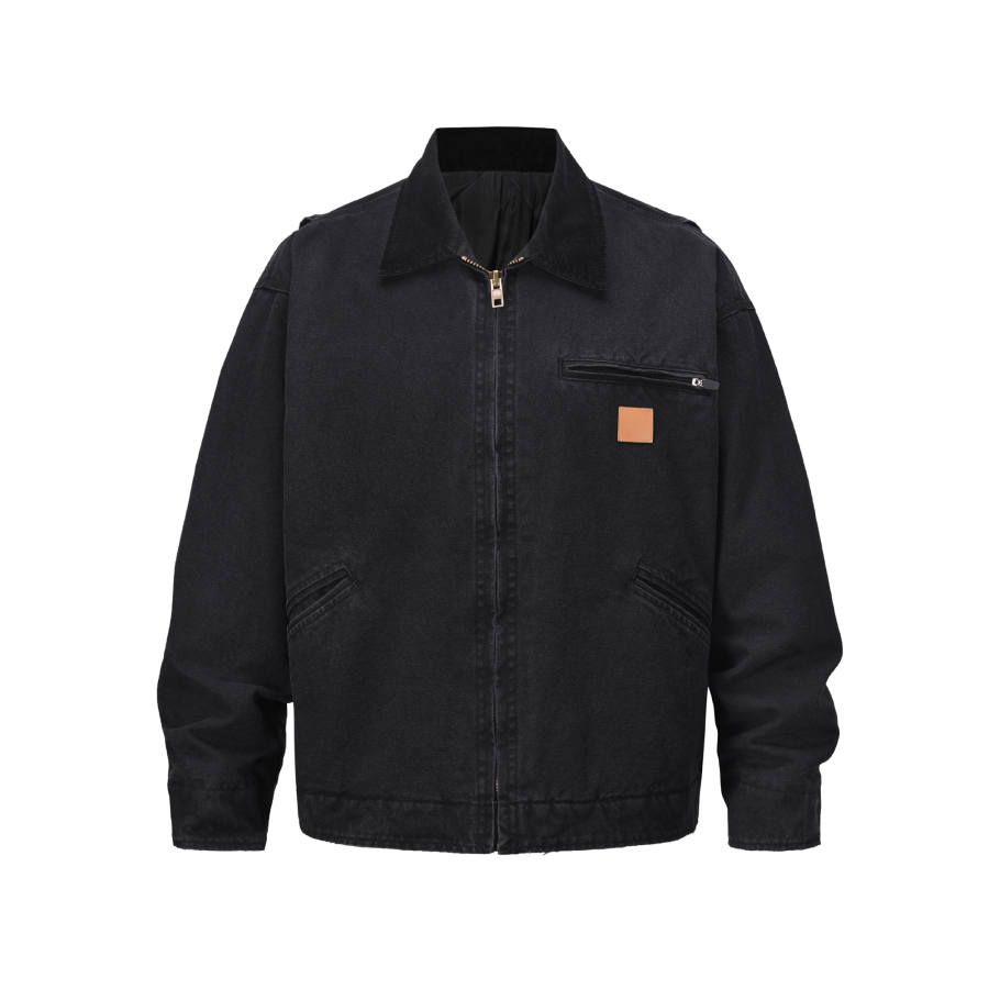 MT99 MT99 Denim Jackets Men's Lapel Moderate Straight Fit