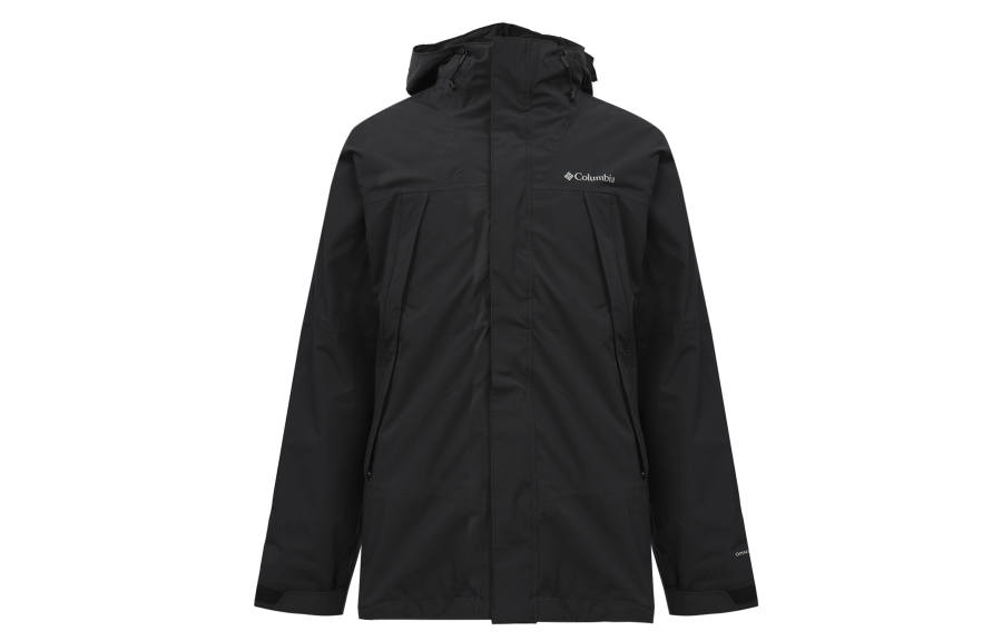 Columbia Omni Heat Hiking Urban Living/Travel/Commuting Waterproof Lightweight Windbreaker Jacket Men's Black