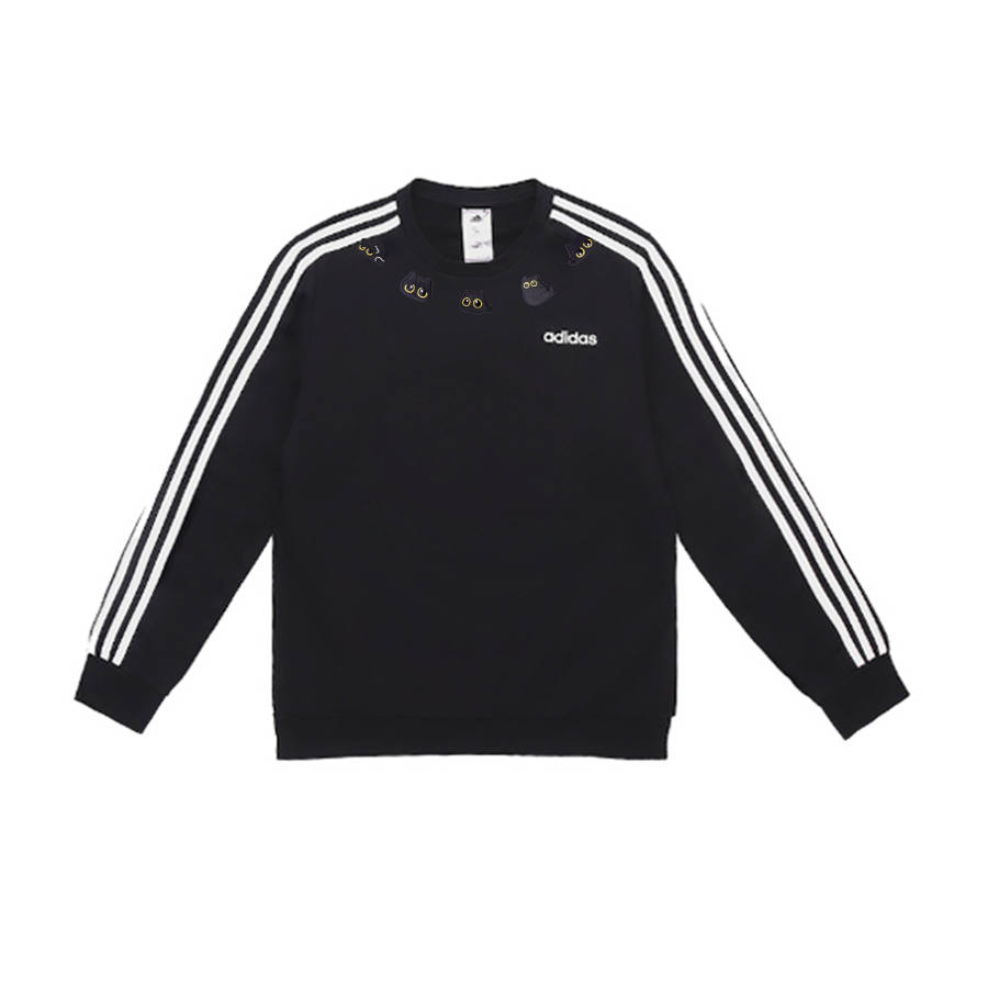 Adidas Adidas Sweatshirts Unisex Black Crew Neck Moderate Regular