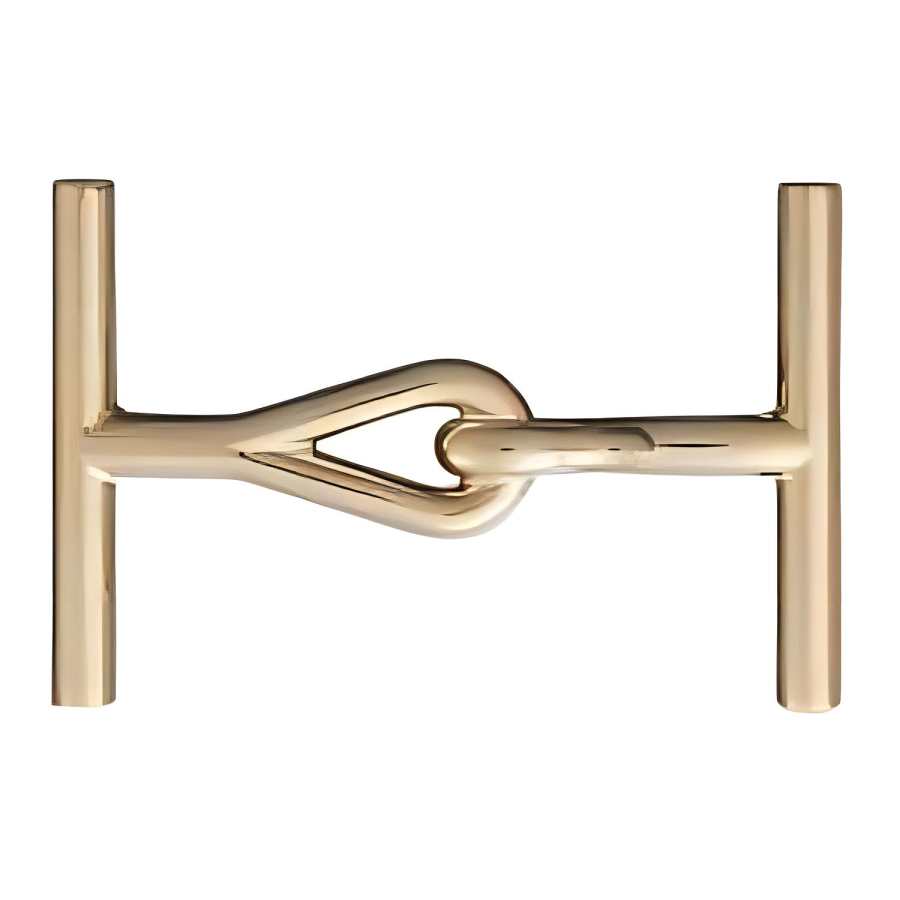 HERMES Jumbo Steel, Metal Accessories Unisex Gold