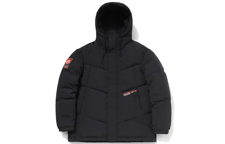 Li-Ning Li Ning Down Jackets Men's New Standard Black Hooded Thickened Puffer Jacket