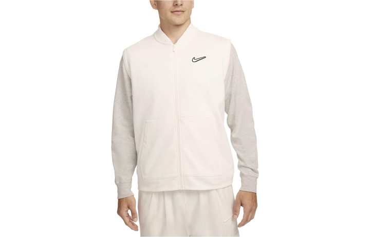 Nike Nike Vests Men's Ecru Baseball Collar Moderate Other
