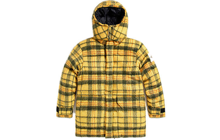 THE NORTH FACE Down Jackets Men's Yellow Hooded Moderate Other