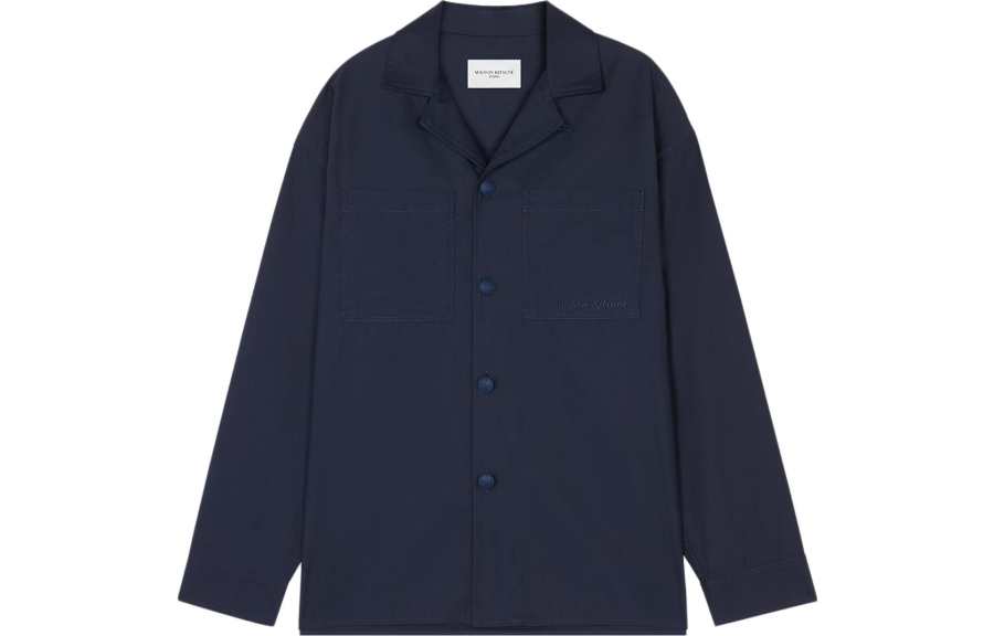 Maison Kitsune Maison Kitsuné Logo embroidered Cotton Shirt