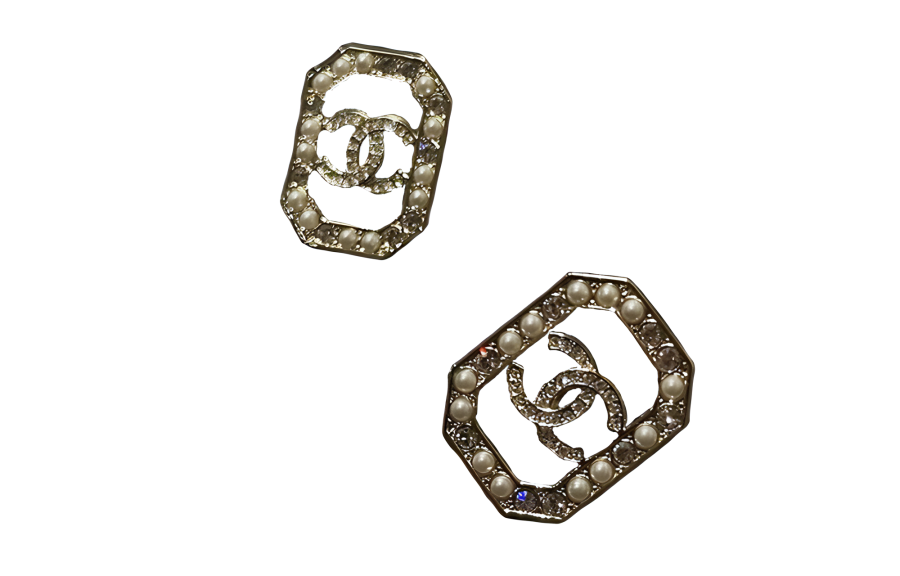 CHANEL CHANEL Stud Earrings Women's Gold