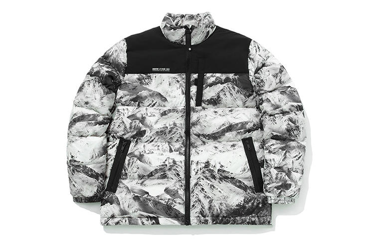 Li-Ning Li Ning Down Jacket Winter Men's Snow Mountains All Over Print
