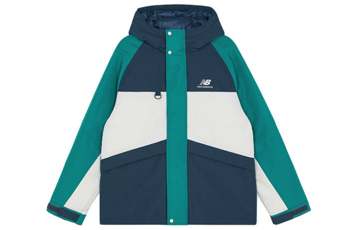 New Balance New Balance Color Block Windbreaker Down Jackets Unisex Green Hooded Moderate Other