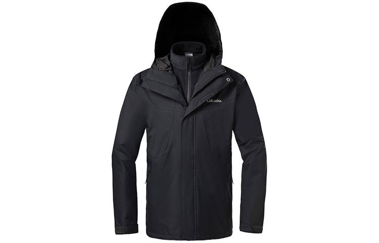Columbia Waterproof And Windproof To Keep Warm Windbreaker Jacket Men's Black