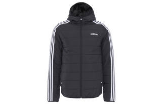 Adidas Neo Puffer Jackets Men's Black Hooded Moderate Other