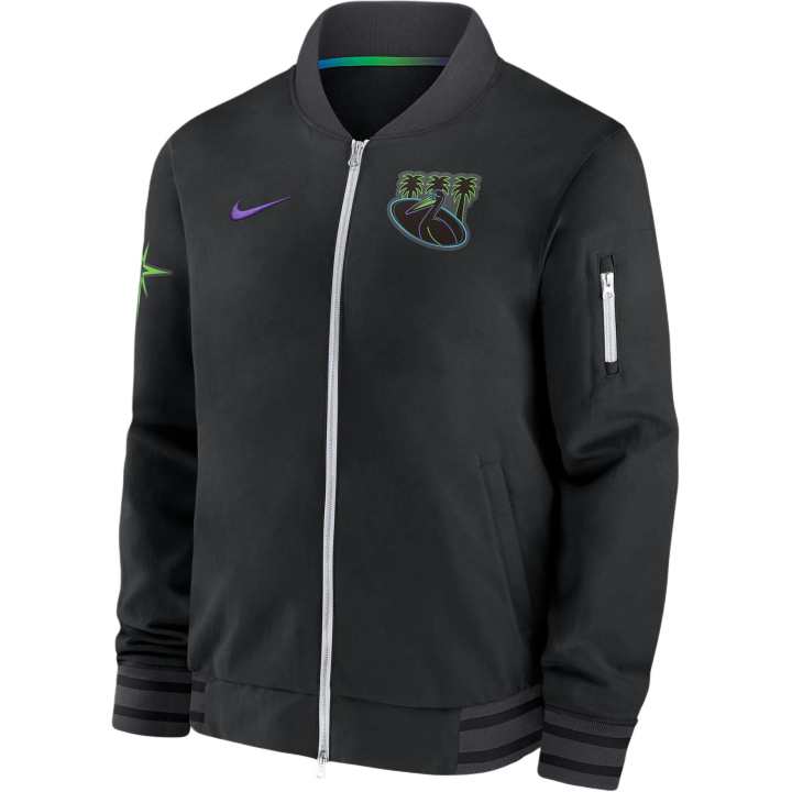 Nike Nike MLB Collaboration Tampa Bay Rays Jackets & Coats Tampa Bay Rays Men's Black
