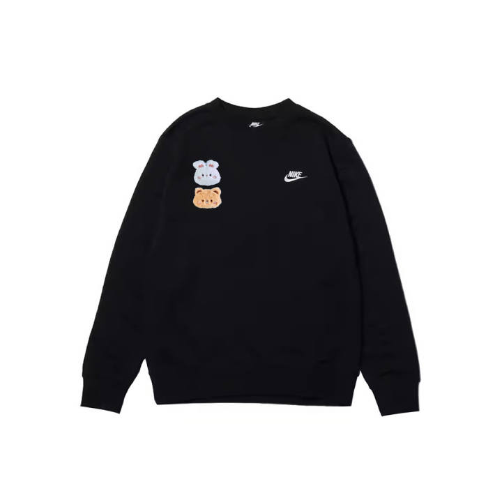 Nike Nike Sweatshirts Men's Black Crew Neck Moderate Regular