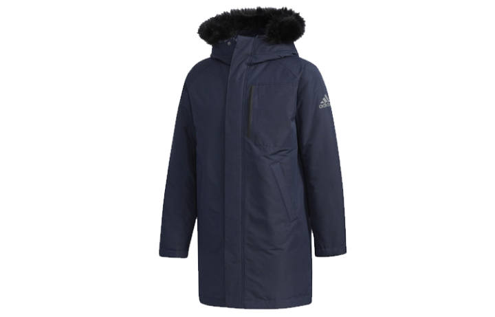 Adidas Adidas Down Jackets Men's Legend Ink Detachable Hood Moderate Other