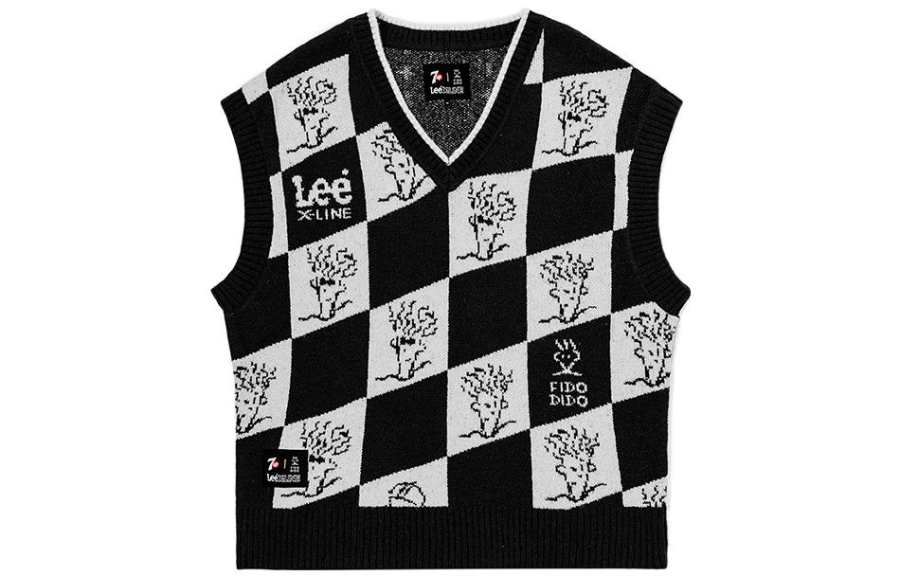 Lee Lee Vests Unisex Black V Neck Moderate Other