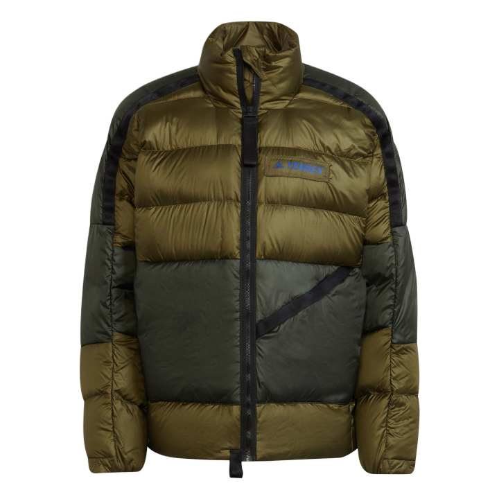 Adidas Adidas Down Jacket Men's Dark Olive Green/Deep Earthy Brown