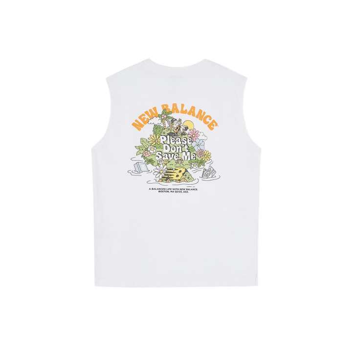 New Balance New Balance UNI NB BOY SS25 Tank Top Men's White