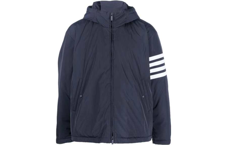 THOM BROWNE THOM BROWNE 4 Bar Striped Padded Zipped Jacket